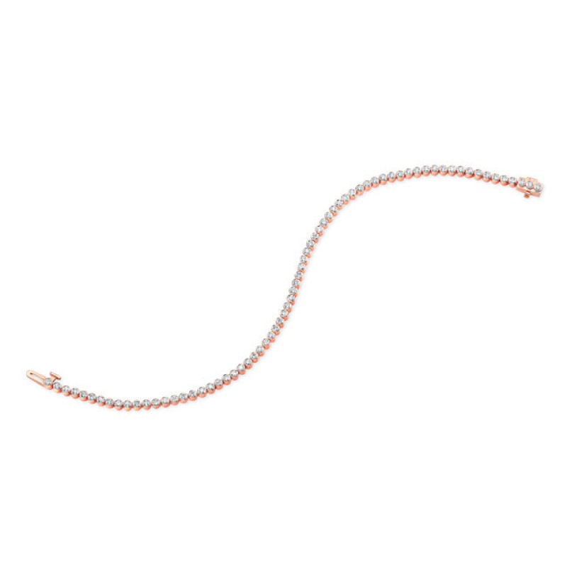 Diamond Tennis Bracelet in 14K Rose Gold